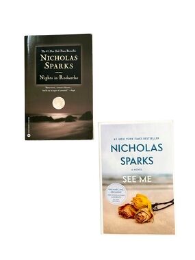 Two Nicholas Sparks #1 NY Times Bestseller Novels See Me and Nights in Rodanthe